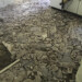 My original plan to keep the old tile floor ended up like this