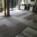 Feathered all the joints with leveling cement to support the underlayment