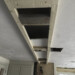 Because the original cieling sits above the dopped cieling, I had to suspend the upper cabinets from the floor joists above