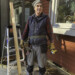 Next, we had to frame for the deck. Frederic arrived to help, all the way from Paris