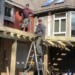 Eric and Frederick and the framing for the deck