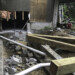 Frost wall and 6x8 posts. plumbing drains in place. Studio foundation wall cut.